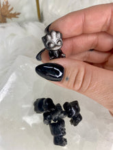 Load image into Gallery viewer, Silver Sheen Obsidian Mini Carvings