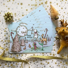 Load image into Gallery viewer, Wonderland Holiday Postcard - 4 x 6" by Marybel Martin