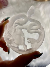 Load image into Gallery viewer, Medusa Carving - Selenite