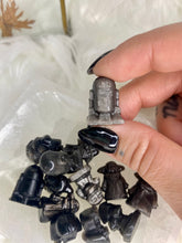 Load image into Gallery viewer, Silver sheen Obsidian Mini Carvings ✨Star Wars