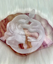 Load image into Gallery viewer, Medusa Carving - Selenite
