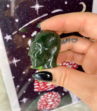 Load image into Gallery viewer, Carved Crystal Alien Skull