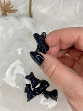 Load image into Gallery viewer, Silver Sheen Obsidian Mini Carvings