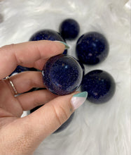 Load image into Gallery viewer, Blue Goldstone - Sphere
