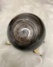 Load image into Gallery viewer, Silver Sheen Obsidian - Sphere