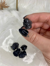 Load image into Gallery viewer, Silver Sheen Obsidian Mini Carvings