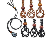 Load image into Gallery viewer, Crystal net pouch necklace