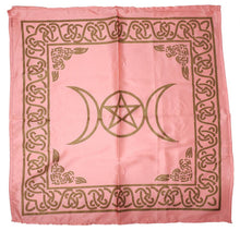 Load image into Gallery viewer, Altar Cloth / Crystal Grid Cloth Black, gold & silver