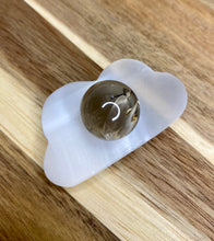 Load image into Gallery viewer, Selenite Cloud Sphere Stand