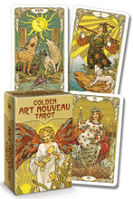 Load image into Gallery viewer, Golden Art Nouveau Tarot Mini