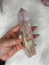 Load image into Gallery viewer, Pink Amethyst Flower Agate Tower