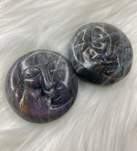 Load image into Gallery viewer, Labradorite Carved Sun/Moon