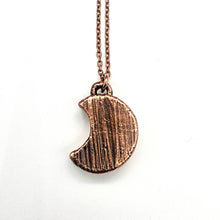Load image into Gallery viewer, Petite Chrysoprase Crescent Moon Necklace
