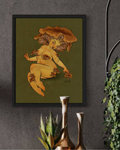 Load image into Gallery viewer, Winter Chanterelle Mushroom Pinup 8x10 Art Print
