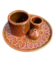 Load image into Gallery viewer, Ceramic Triple-Use Burner (Smudge Stick, Palo Santo, candle &amp; Incense)
