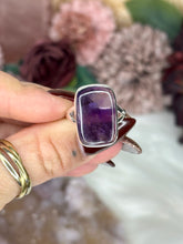 Load image into Gallery viewer, Amethyst Star Sterling Silver Rings
