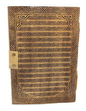 Load image into Gallery viewer, Dragon Ring of Fire Leather Journal 5x7&quot;
