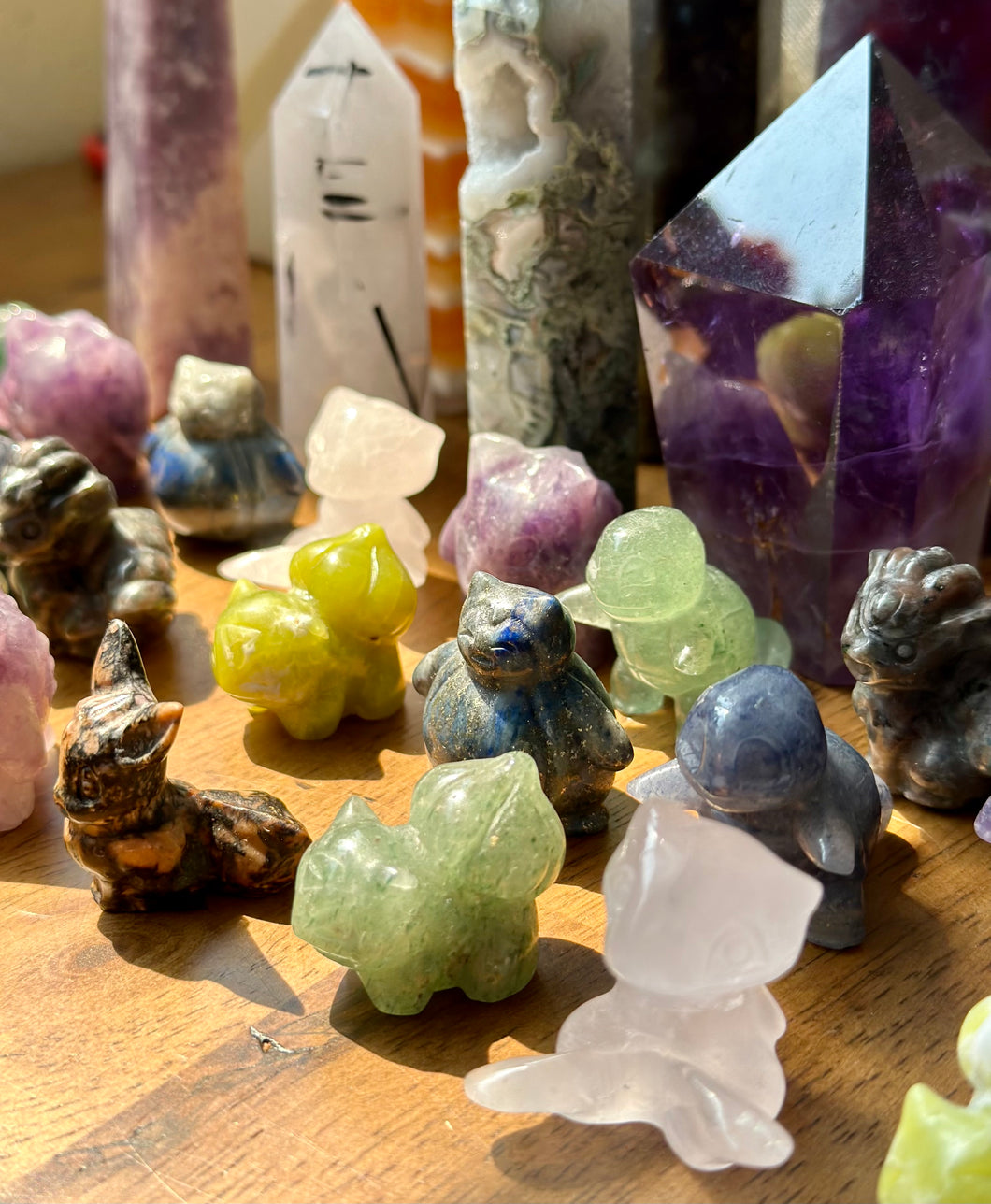 Pokémon Carved Crystal Characters - Small