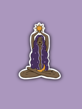 Load image into Gallery viewer, Sun/Moon Witch Sticker - dark skin tone
