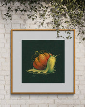 Load image into Gallery viewer, Pumpkin Snail 8x8 Art Print
