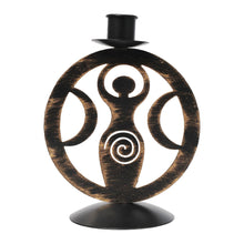 Load image into Gallery viewer, Metal Candle holder Goddess 6"

