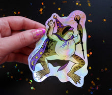 Load image into Gallery viewer, Toad Wizard - Holographic Sticker

