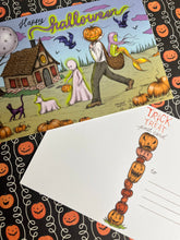 Load image into Gallery viewer, Happy Halloween! 4x6” postcard by Marybel Martin
