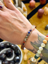 Load image into Gallery viewer, Magnetic Copper Bracelet - Chakra Stones
