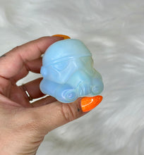 Load image into Gallery viewer, Opalite Storm Trooper Helmet ✨ Star Wars
