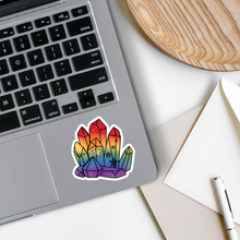 Load image into Gallery viewer, Crystal Rainbow Pride Waterproof Sticker
