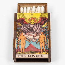 Load image into Gallery viewer, Wooden Matchbox • The Lovers
