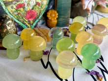 Load image into Gallery viewer, Candy Fluorite Rainbow Mushrooms
