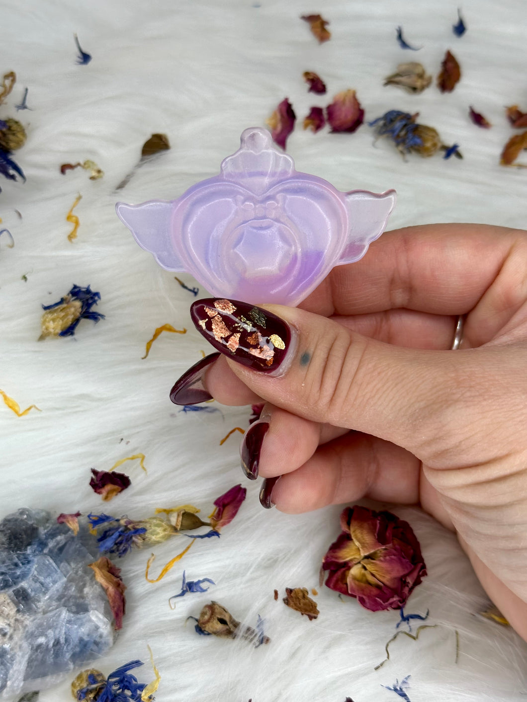 Sailor Moon 🌙 Pink Opalite Heart Moon Compact