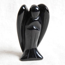 Load image into Gallery viewer, Jumbo Obsidian Protection Angel
