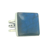 Load image into Gallery viewer, Labradorite “Bohemian” Sterling Silver Ring
