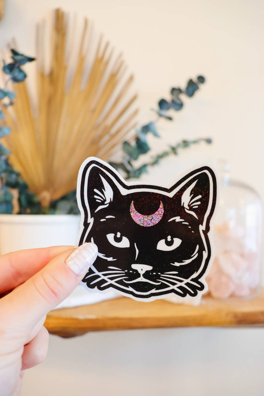 Spooky Kitty Black Cat Sticker