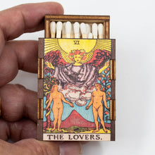 Load image into Gallery viewer, Wooden Matchbox • The Lovers
