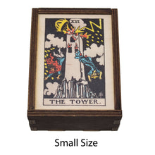Load image into Gallery viewer, Tarot - 16 - The Tower Full Color Stash Box
