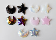 Load image into Gallery viewer, Flat Stars &amp; Moon Shaped Gemstone Arrowhead
