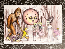 Load image into Gallery viewer, Misfit Gang Halloween postcard 4x6”

