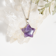Load image into Gallery viewer, Natural Gemstone Star Pendants Crystal Charms for Jewelry
