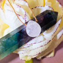 Load image into Gallery viewer, Clear Quartz Gemstone Necklace - Dainty Gift Women
