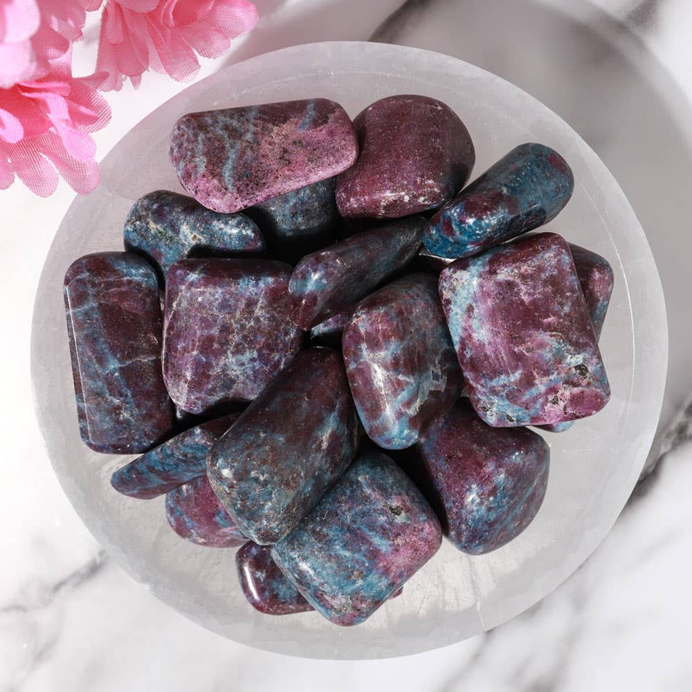Ruby Kyanite Tumbles (UV Reactive!)