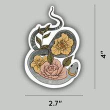 Load image into Gallery viewer, Floral Snake Sticker
