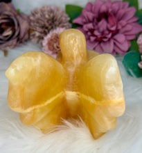 Load image into Gallery viewer, Orange Calcite Fairy Carving - Jumbo
