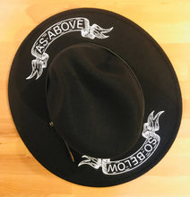 Load image into Gallery viewer, Vegan Felt Hat - As Above, So Below
