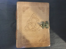 Load image into Gallery viewer, Triquetra Knot Leather Journal 5 x 7 inches
