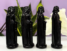 Load image into Gallery viewer, Black Obsidian Darth Vader Carving4.5”
