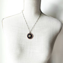 Load image into Gallery viewer, Smoky Citrine Flower Pendant Necklace
