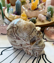Load image into Gallery viewer, Crazy Lace Agate Druzy Skull Jumbo
